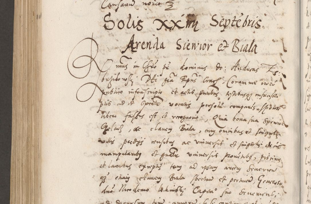 Zdjęcie nr 1133 dla obiektu archiwalnego: Volumen unicum actorum episcopalium R. D. Andreae Zebrzydowski, episcopi Cracoviensis ducis Severiae ab a. D. 1551 usque ad annum 1560 mensem majum inclusive, quorum index ad finem praesentis voluminis adnotatus.
