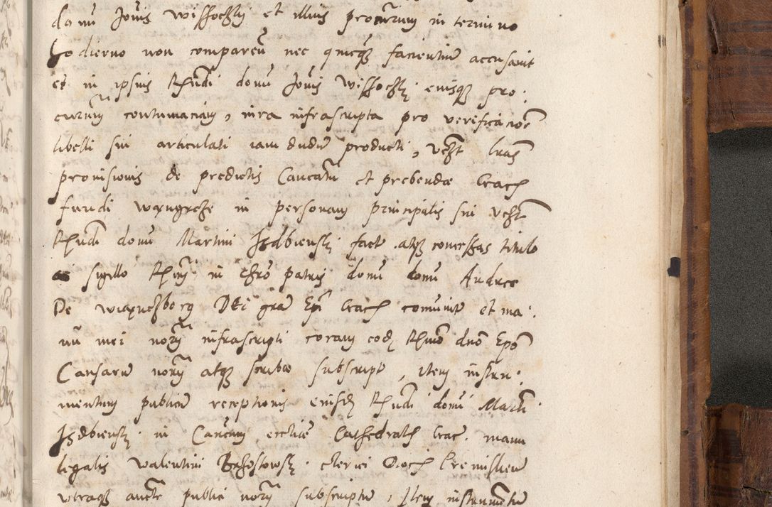 Zdjęcie nr 1128 dla obiektu archiwalnego: Volumen unicum actorum episcopalium R. D. Andreae Zebrzydowski, episcopi Cracoviensis ducis Severiae ab a. D. 1551 usque ad annum 1560 mensem majum inclusive, quorum index ad finem praesentis voluminis adnotatus.