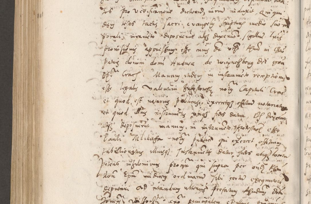 Zdjęcie nr 1129 dla obiektu archiwalnego: Volumen unicum actorum episcopalium R. D. Andreae Zebrzydowski, episcopi Cracoviensis ducis Severiae ab a. D. 1551 usque ad annum 1560 mensem majum inclusive, quorum index ad finem praesentis voluminis adnotatus.