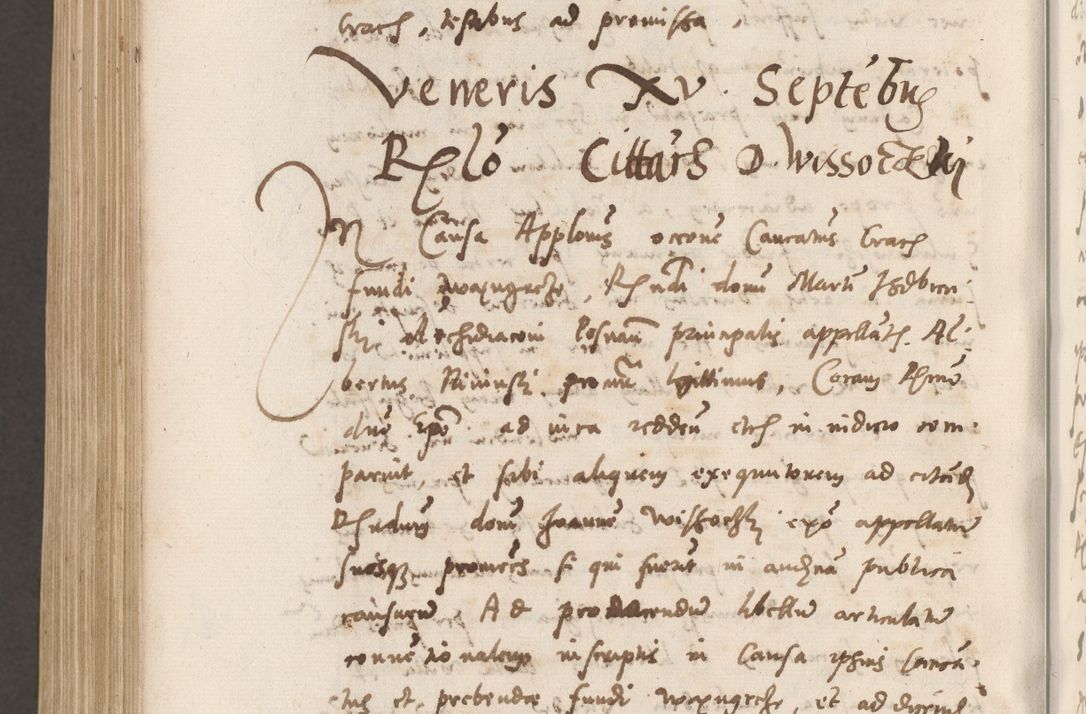 Zdjęcie nr 1123 dla obiektu archiwalnego: Volumen unicum actorum episcopalium R. D. Andreae Zebrzydowski, episcopi Cracoviensis ducis Severiae ab a. D. 1551 usque ad annum 1560 mensem majum inclusive, quorum index ad finem praesentis voluminis adnotatus.