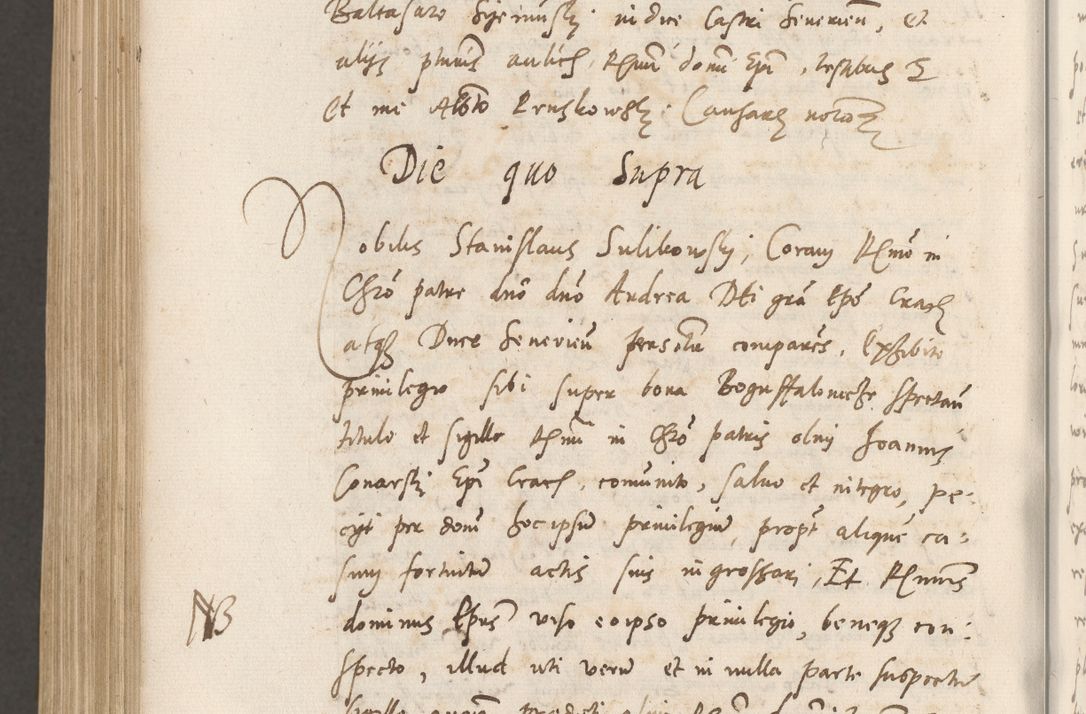 Zdjęcie nr 1121 dla obiektu archiwalnego: Volumen unicum actorum episcopalium R. D. Andreae Zebrzydowski, episcopi Cracoviensis ducis Severiae ab a. D. 1551 usque ad annum 1560 mensem majum inclusive, quorum index ad finem praesentis voluminis adnotatus.