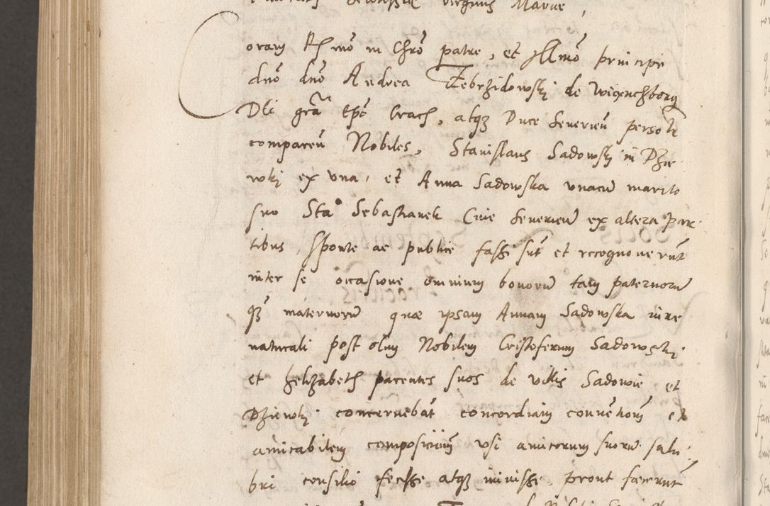 Zdjęcie nr 1119 dla obiektu archiwalnego: Volumen unicum actorum episcopalium R. D. Andreae Zebrzydowski, episcopi Cracoviensis ducis Severiae ab a. D. 1551 usque ad annum 1560 mensem majum inclusive, quorum index ad finem praesentis voluminis adnotatus.