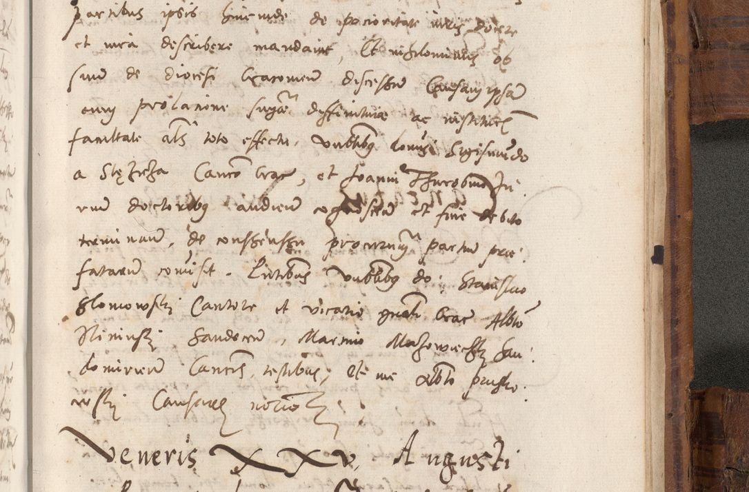 Zdjęcie nr 1112 dla obiektu archiwalnego: Volumen unicum actorum episcopalium R. D. Andreae Zebrzydowski, episcopi Cracoviensis ducis Severiae ab a. D. 1551 usque ad annum 1560 mensem majum inclusive, quorum index ad finem praesentis voluminis adnotatus.