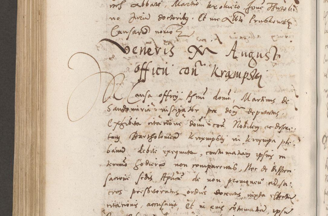Zdjęcie nr 1109 dla obiektu archiwalnego: Volumen unicum actorum episcopalium R. D. Andreae Zebrzydowski, episcopi Cracoviensis ducis Severiae ab a. D. 1551 usque ad annum 1560 mensem majum inclusive, quorum index ad finem praesentis voluminis adnotatus.