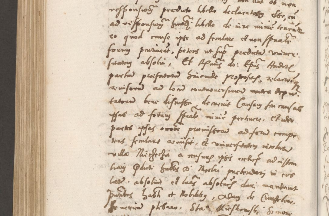 Zdjęcie nr 1105 dla obiektu archiwalnego: Volumen unicum actorum episcopalium R. D. Andreae Zebrzydowski, episcopi Cracoviensis ducis Severiae ab a. D. 1551 usque ad annum 1560 mensem majum inclusive, quorum index ad finem praesentis voluminis adnotatus.