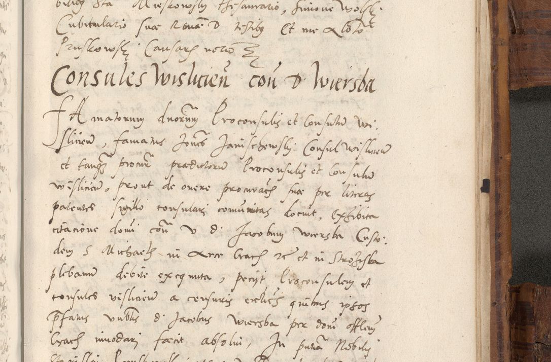 Zdjęcie nr 1102 dla obiektu archiwalnego: Volumen unicum actorum episcopalium R. D. Andreae Zebrzydowski, episcopi Cracoviensis ducis Severiae ab a. D. 1551 usque ad annum 1560 mensem majum inclusive, quorum index ad finem praesentis voluminis adnotatus.