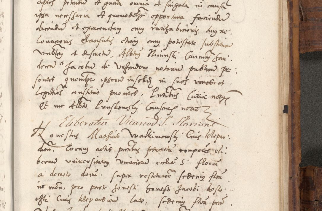 Zdjęcie nr 1088 dla obiektu archiwalnego: Volumen unicum actorum episcopalium R. D. Andreae Zebrzydowski, episcopi Cracoviensis ducis Severiae ab a. D. 1551 usque ad annum 1560 mensem majum inclusive, quorum index ad finem praesentis voluminis adnotatus.
