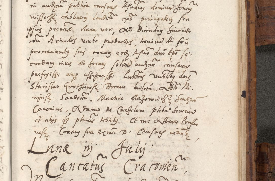 Zdjęcie nr 1090 dla obiektu archiwalnego: Volumen unicum actorum episcopalium R. D. Andreae Zebrzydowski, episcopi Cracoviensis ducis Severiae ab a. D. 1551 usque ad annum 1560 mensem majum inclusive, quorum index ad finem praesentis voluminis adnotatus.