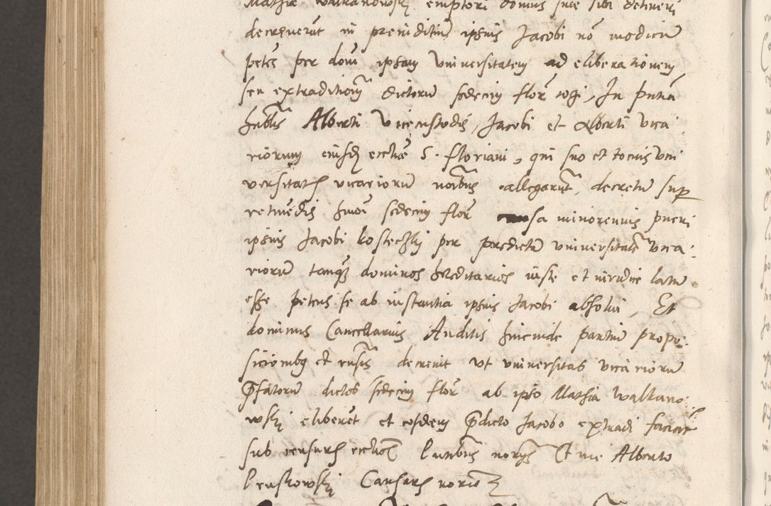 Zdjęcie nr 1085 dla obiektu archiwalnego: Volumen unicum actorum episcopalium R. D. Andreae Zebrzydowski, episcopi Cracoviensis ducis Severiae ab a. D. 1551 usque ad annum 1560 mensem majum inclusive, quorum index ad finem praesentis voluminis adnotatus.