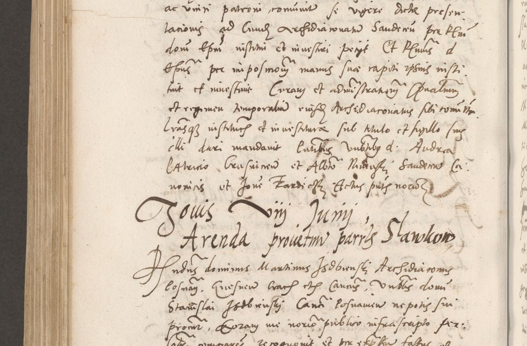 Zdjęcie nr 1081 dla obiektu archiwalnego: Volumen unicum actorum episcopalium R. D. Andreae Zebrzydowski, episcopi Cracoviensis ducis Severiae ab a. D. 1551 usque ad annum 1560 mensem majum inclusive, quorum index ad finem praesentis voluminis adnotatus.