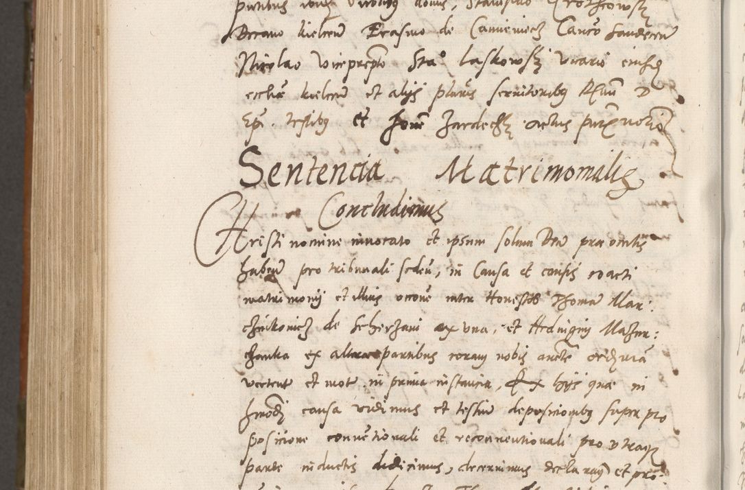 Zdjęcie nr 1075 dla obiektu archiwalnego: Volumen unicum actorum episcopalium R. D. Andreae Zebrzydowski, episcopi Cracoviensis ducis Severiae ab a. D. 1551 usque ad annum 1560 mensem majum inclusive, quorum index ad finem praesentis voluminis adnotatus.