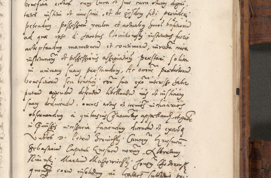 Zdjęcie nr 1072 dla obiektu archiwalnego: Volumen unicum actorum episcopalium R. D. Andreae Zebrzydowski, episcopi Cracoviensis ducis Severiae ab a. D. 1551 usque ad annum 1560 mensem majum inclusive, quorum index ad finem praesentis voluminis adnotatus.
