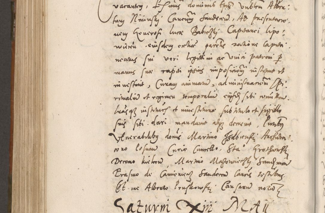 Zdjęcie nr 1071 dla obiektu archiwalnego: Volumen unicum actorum episcopalium R. D. Andreae Zebrzydowski, episcopi Cracoviensis ducis Severiae ab a. D. 1551 usque ad annum 1560 mensem majum inclusive, quorum index ad finem praesentis voluminis adnotatus.
