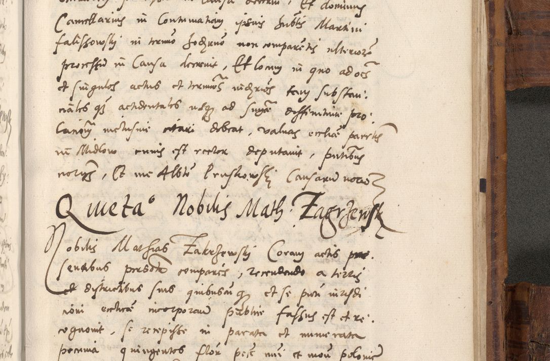 Zdjęcie nr 1068 dla obiektu archiwalnego: Volumen unicum actorum episcopalium R. D. Andreae Zebrzydowski, episcopi Cracoviensis ducis Severiae ab a. D. 1551 usque ad annum 1560 mensem majum inclusive, quorum index ad finem praesentis voluminis adnotatus.