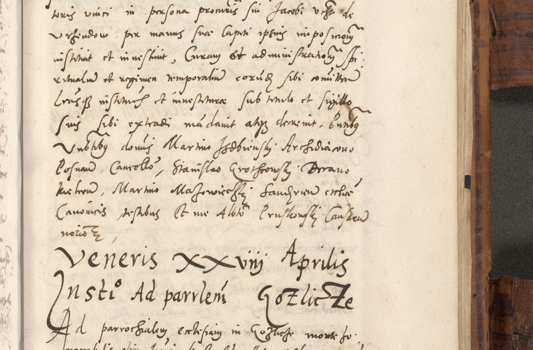 Zdjęcie nr 1066 dla obiektu archiwalnego: Volumen unicum actorum episcopalium R. D. Andreae Zebrzydowski, episcopi Cracoviensis ducis Severiae ab a. D. 1551 usque ad annum 1560 mensem majum inclusive, quorum index ad finem praesentis voluminis adnotatus.