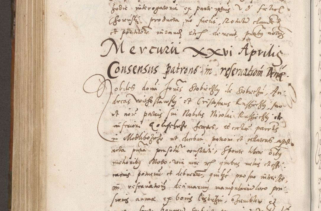 Zdjęcie nr 1063 dla obiektu archiwalnego: Volumen unicum actorum episcopalium R. D. Andreae Zebrzydowski, episcopi Cracoviensis ducis Severiae ab a. D. 1551 usque ad annum 1560 mensem majum inclusive, quorum index ad finem praesentis voluminis adnotatus.
