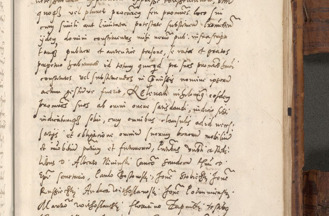 Zdjęcie nr 1056 dla obiektu archiwalnego: Volumen unicum actorum episcopalium R. D. Andreae Zebrzydowski, episcopi Cracoviensis ducis Severiae ab a. D. 1551 usque ad annum 1560 mensem majum inclusive, quorum index ad finem praesentis voluminis adnotatus.