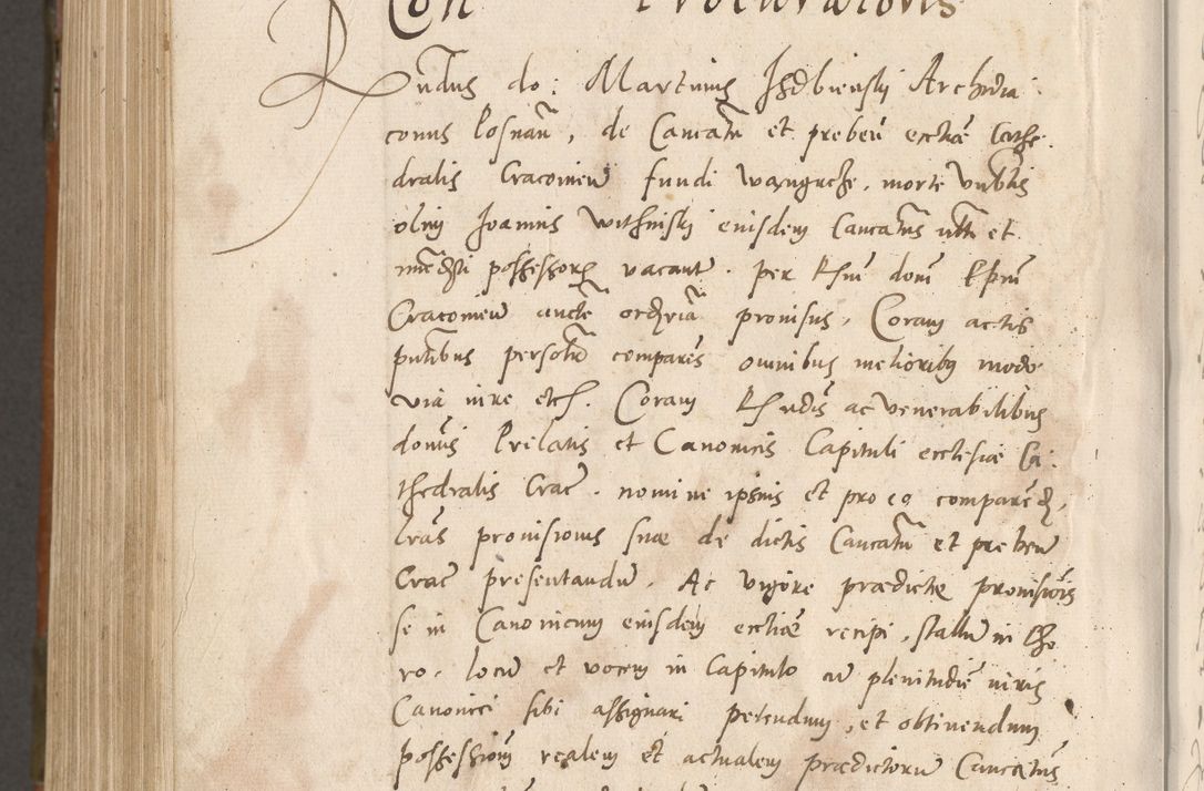 Zdjęcie nr 1059 dla obiektu archiwalnego: Volumen unicum actorum episcopalium R. D. Andreae Zebrzydowski, episcopi Cracoviensis ducis Severiae ab a. D. 1551 usque ad annum 1560 mensem majum inclusive, quorum index ad finem praesentis voluminis adnotatus.