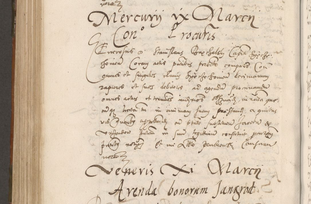 Zdjęcie nr 1045 dla obiektu archiwalnego: Volumen unicum actorum episcopalium R. D. Andreae Zebrzydowski, episcopi Cracoviensis ducis Severiae ab a. D. 1551 usque ad annum 1560 mensem majum inclusive, quorum index ad finem praesentis voluminis adnotatus.