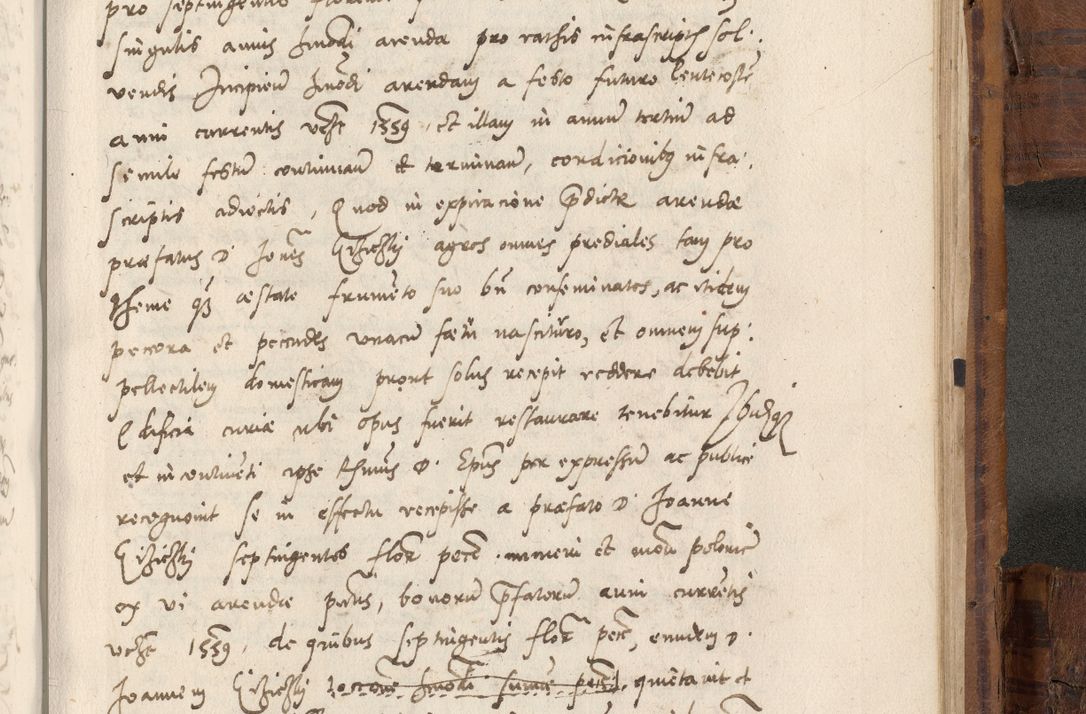 Zdjęcie nr 1046 dla obiektu archiwalnego: Volumen unicum actorum episcopalium R. D. Andreae Zebrzydowski, episcopi Cracoviensis ducis Severiae ab a. D. 1551 usque ad annum 1560 mensem majum inclusive, quorum index ad finem praesentis voluminis adnotatus.