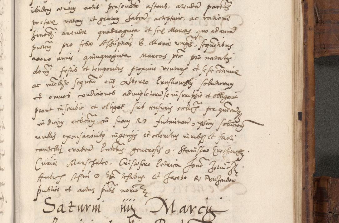 Zdjęcie nr 1044 dla obiektu archiwalnego: Volumen unicum actorum episcopalium R. D. Andreae Zebrzydowski, episcopi Cracoviensis ducis Severiae ab a. D. 1551 usque ad annum 1560 mensem majum inclusive, quorum index ad finem praesentis voluminis adnotatus.