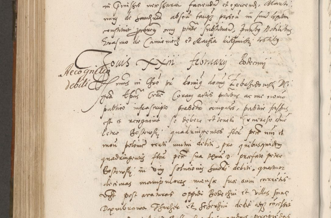 Zdjęcie nr 1041 dla obiektu archiwalnego: Volumen unicum actorum episcopalium R. D. Andreae Zebrzydowski, episcopi Cracoviensis ducis Severiae ab a. D. 1551 usque ad annum 1560 mensem majum inclusive, quorum index ad finem praesentis voluminis adnotatus.