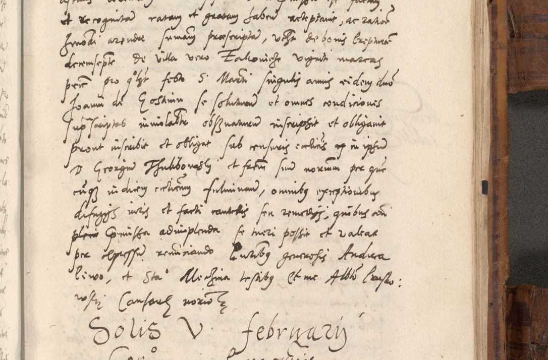 Zdjęcie nr 1040 dla obiektu archiwalnego: Volumen unicum actorum episcopalium R. D. Andreae Zebrzydowski, episcopi Cracoviensis ducis Severiae ab a. D. 1551 usque ad annum 1560 mensem majum inclusive, quorum index ad finem praesentis voluminis adnotatus.