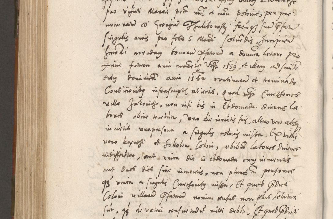 Zdjęcie nr 1039 dla obiektu archiwalnego: Volumen unicum actorum episcopalium R. D. Andreae Zebrzydowski, episcopi Cracoviensis ducis Severiae ab a. D. 1551 usque ad annum 1560 mensem majum inclusive, quorum index ad finem praesentis voluminis adnotatus.