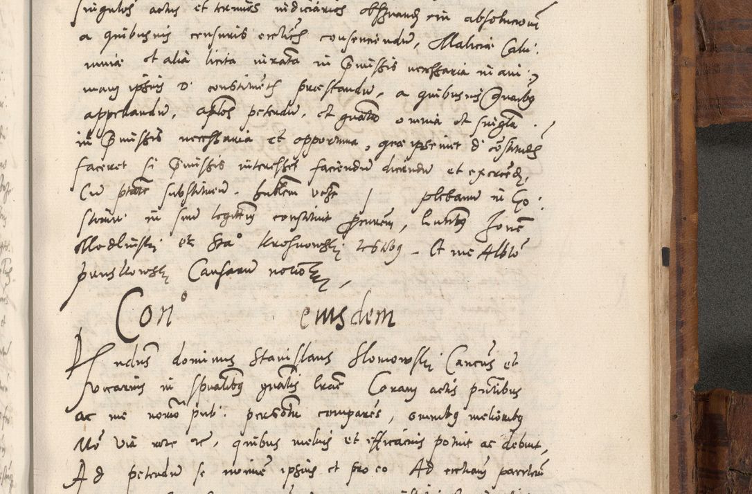 Zdjęcie nr 1036 dla obiektu archiwalnego: Volumen unicum actorum episcopalium R. D. Andreae Zebrzydowski, episcopi Cracoviensis ducis Severiae ab a. D. 1551 usque ad annum 1560 mensem majum inclusive, quorum index ad finem praesentis voluminis adnotatus.