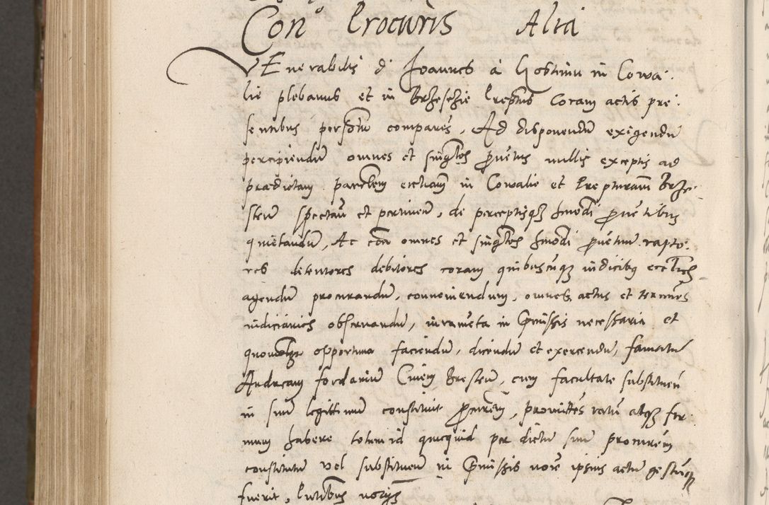 Zdjęcie nr 1035 dla obiektu archiwalnego: Volumen unicum actorum episcopalium R. D. Andreae Zebrzydowski, episcopi Cracoviensis ducis Severiae ab a. D. 1551 usque ad annum 1560 mensem majum inclusive, quorum index ad finem praesentis voluminis adnotatus.