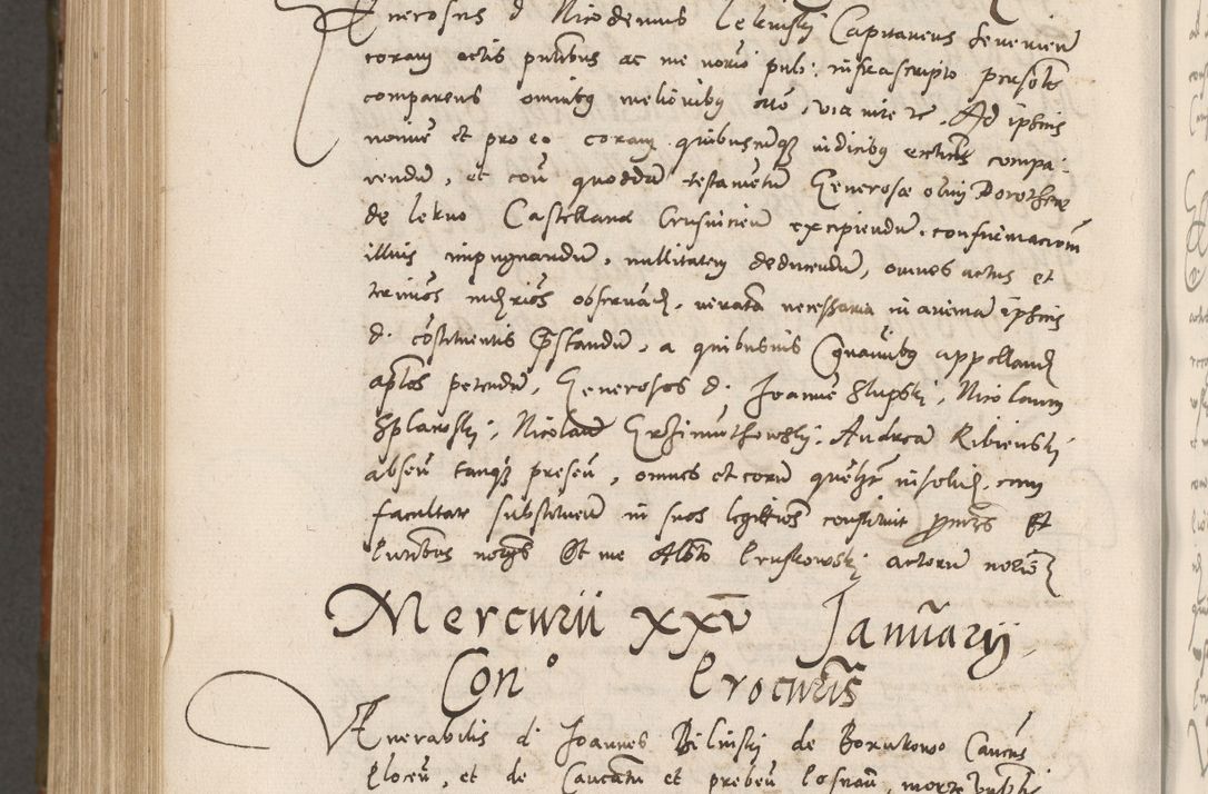 Zdjęcie nr 1031 dla obiektu archiwalnego: Volumen unicum actorum episcopalium R. D. Andreae Zebrzydowski, episcopi Cracoviensis ducis Severiae ab a. D. 1551 usque ad annum 1560 mensem majum inclusive, quorum index ad finem praesentis voluminis adnotatus.
