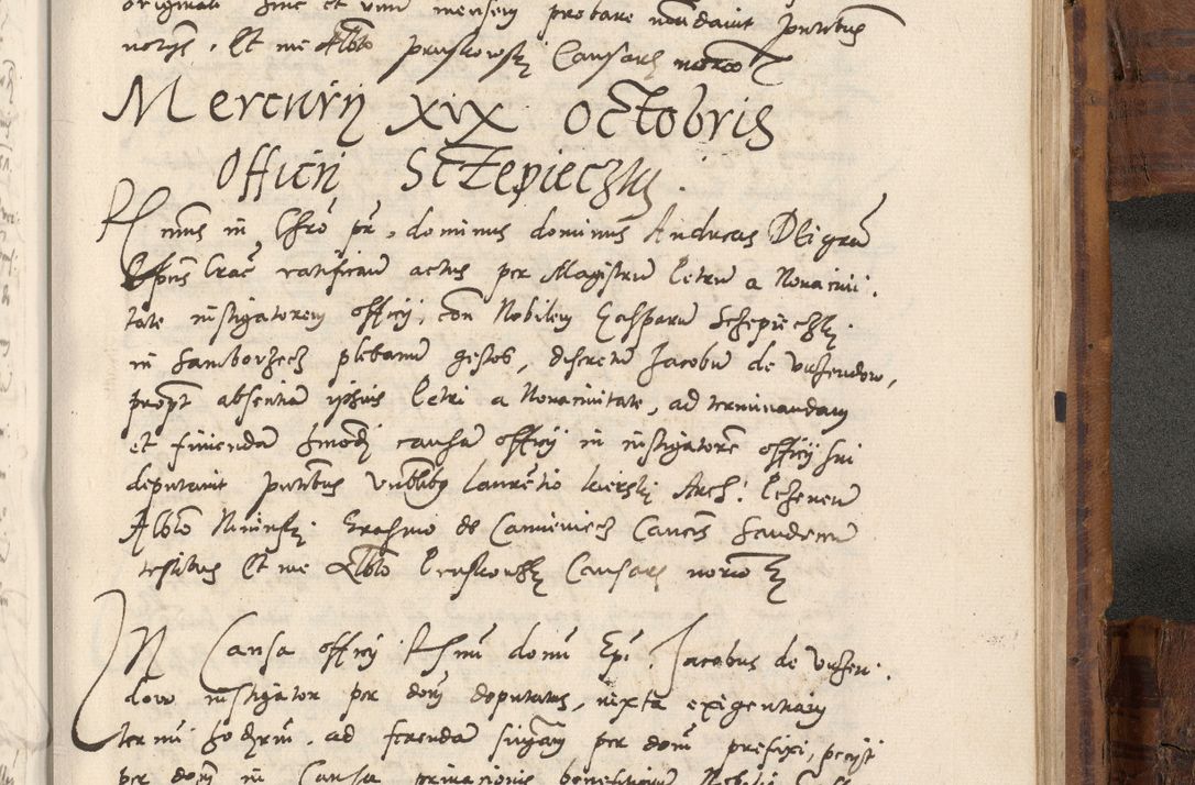 Zdjęcie nr 1022 dla obiektu archiwalnego: Volumen unicum actorum episcopalium R. D. Andreae Zebrzydowski, episcopi Cracoviensis ducis Severiae ab a. D. 1551 usque ad annum 1560 mensem majum inclusive, quorum index ad finem praesentis voluminis adnotatus.