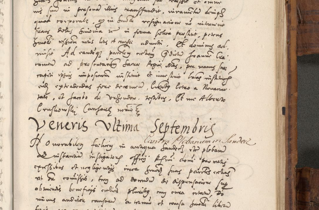 Zdjęcie nr 1016 dla obiektu archiwalnego: Volumen unicum actorum episcopalium R. D. Andreae Zebrzydowski, episcopi Cracoviensis ducis Severiae ab a. D. 1551 usque ad annum 1560 mensem majum inclusive, quorum index ad finem praesentis voluminis adnotatus.