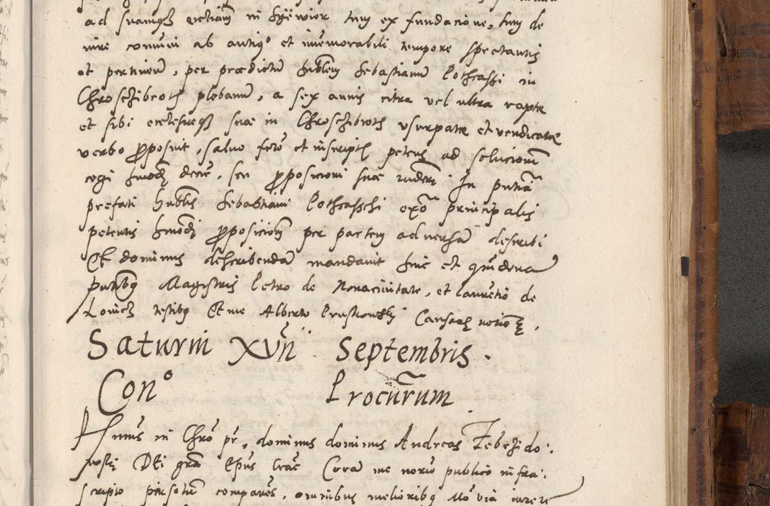 Zdjęcie nr 1014 dla obiektu archiwalnego: Volumen unicum actorum episcopalium R. D. Andreae Zebrzydowski, episcopi Cracoviensis ducis Severiae ab a. D. 1551 usque ad annum 1560 mensem majum inclusive, quorum index ad finem praesentis voluminis adnotatus.