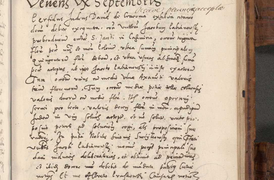 Zdjęcie nr 1012 dla obiektu archiwalnego: Volumen unicum actorum episcopalium R. D. Andreae Zebrzydowski, episcopi Cracoviensis ducis Severiae ab a. D. 1551 usque ad annum 1560 mensem majum inclusive, quorum index ad finem praesentis voluminis adnotatus.