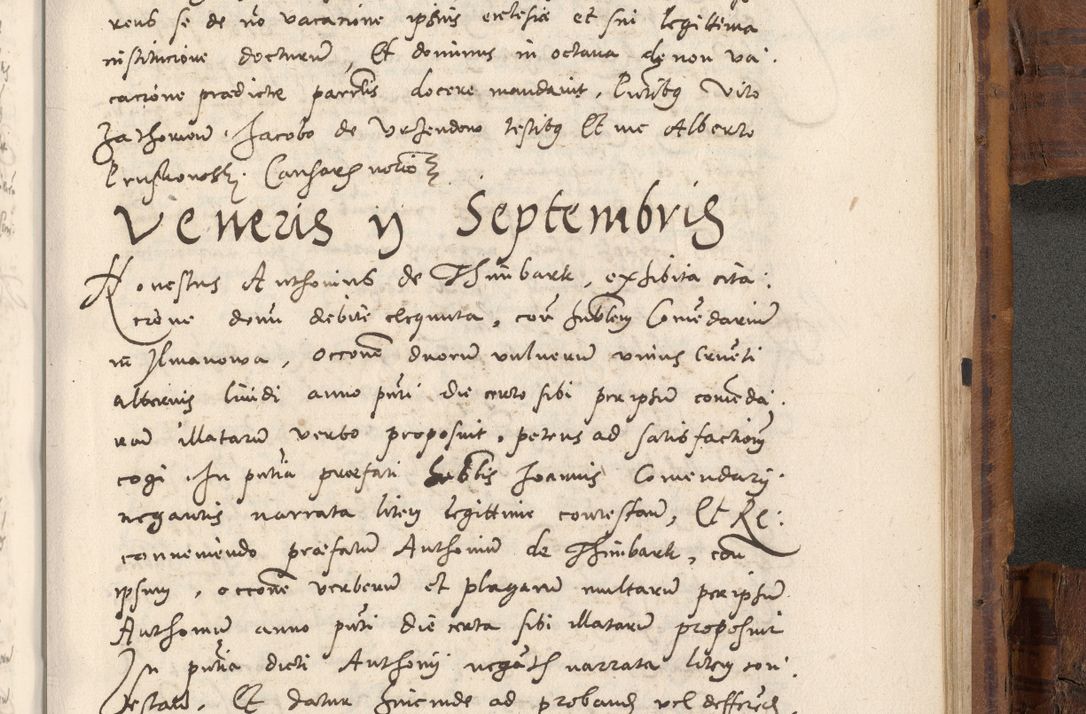 Zdjęcie nr 1010 dla obiektu archiwalnego: Volumen unicum actorum episcopalium R. D. Andreae Zebrzydowski, episcopi Cracoviensis ducis Severiae ab a. D. 1551 usque ad annum 1560 mensem majum inclusive, quorum index ad finem praesentis voluminis adnotatus.