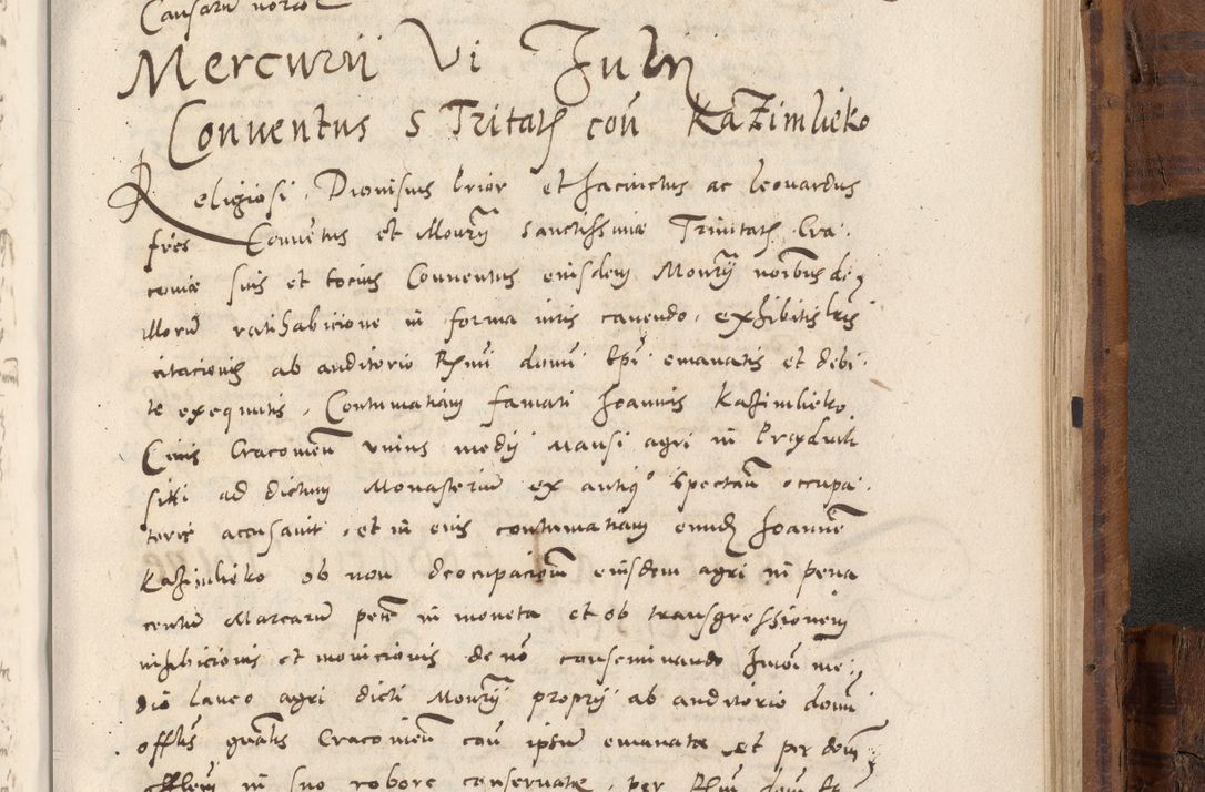 Zdjęcie nr 996 dla obiektu archiwalnego: Volumen unicum actorum episcopalium R. D. Andreae Zebrzydowski, episcopi Cracoviensis ducis Severiae ab a. D. 1551 usque ad annum 1560 mensem majum inclusive, quorum index ad finem praesentis voluminis adnotatus.