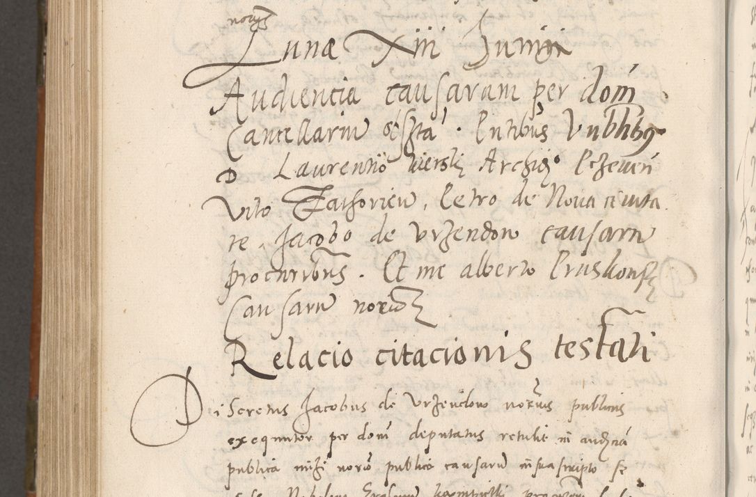 Zdjęcie nr 985 dla obiektu archiwalnego: Volumen unicum actorum episcopalium R. D. Andreae Zebrzydowski, episcopi Cracoviensis ducis Severiae ab a. D. 1551 usque ad annum 1560 mensem majum inclusive, quorum index ad finem praesentis voluminis adnotatus.