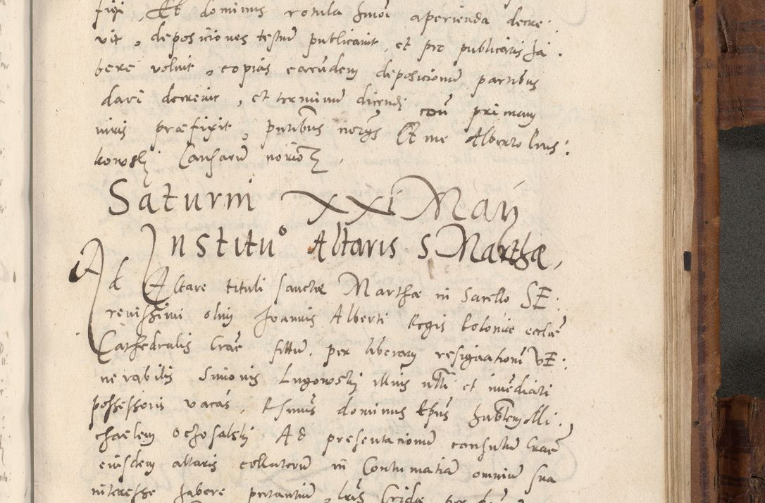 Zdjęcie nr 980 dla obiektu archiwalnego: Volumen unicum actorum episcopalium R. D. Andreae Zebrzydowski, episcopi Cracoviensis ducis Severiae ab a. D. 1551 usque ad annum 1560 mensem majum inclusive, quorum index ad finem praesentis voluminis adnotatus.