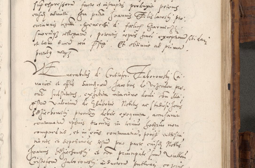 Zdjęcie nr 982 dla obiektu archiwalnego: Volumen unicum actorum episcopalium R. D. Andreae Zebrzydowski, episcopi Cracoviensis ducis Severiae ab a. D. 1551 usque ad annum 1560 mensem majum inclusive, quorum index ad finem praesentis voluminis adnotatus.
