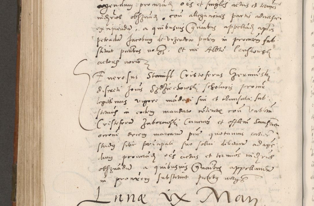 Zdjęcie nr 977 dla obiektu archiwalnego: Volumen unicum actorum episcopalium R. D. Andreae Zebrzydowski, episcopi Cracoviensis ducis Severiae ab a. D. 1551 usque ad annum 1560 mensem majum inclusive, quorum index ad finem praesentis voluminis adnotatus.