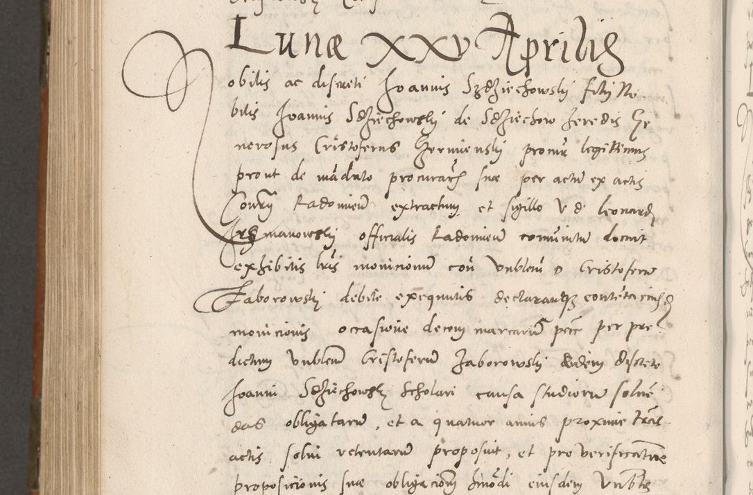 Zdjęcie nr 973 dla obiektu archiwalnego: Volumen unicum actorum episcopalium R. D. Andreae Zebrzydowski, episcopi Cracoviensis ducis Severiae ab a. D. 1551 usque ad annum 1560 mensem majum inclusive, quorum index ad finem praesentis voluminis adnotatus.