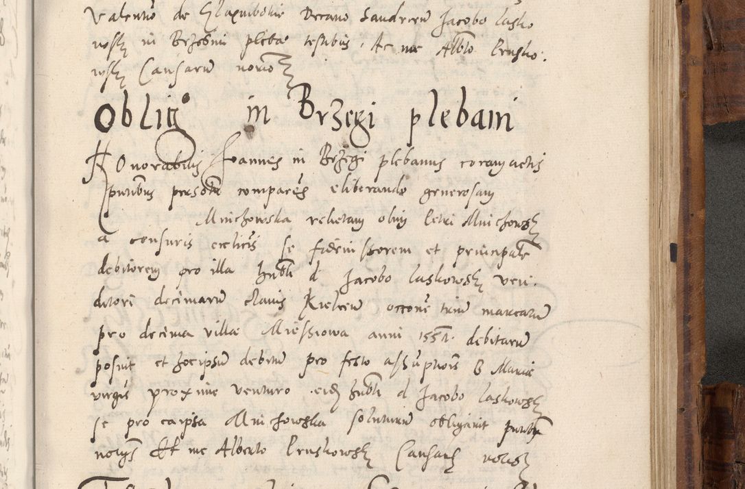 Zdjęcie nr 970 dla obiektu archiwalnego: Volumen unicum actorum episcopalium R. D. Andreae Zebrzydowski, episcopi Cracoviensis ducis Severiae ab a. D. 1551 usque ad annum 1560 mensem majum inclusive, quorum index ad finem praesentis voluminis adnotatus.