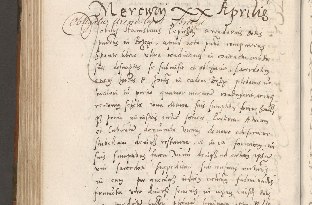 Zdjęcie nr 969 dla obiektu archiwalnego: Volumen unicum actorum episcopalium R. D. Andreae Zebrzydowski, episcopi Cracoviensis ducis Severiae ab a. D. 1551 usque ad annum 1560 mensem majum inclusive, quorum index ad finem praesentis voluminis adnotatus.
