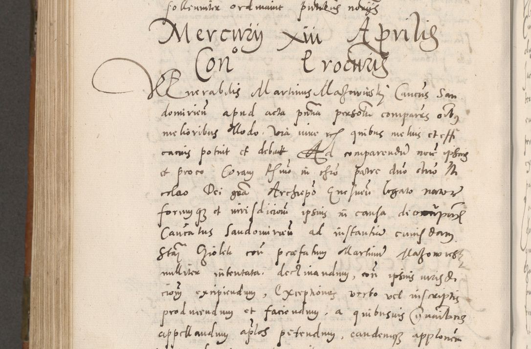 Zdjęcie nr 967 dla obiektu archiwalnego: Volumen unicum actorum episcopalium R. D. Andreae Zebrzydowski, episcopi Cracoviensis ducis Severiae ab a. D. 1551 usque ad annum 1560 mensem majum inclusive, quorum index ad finem praesentis voluminis adnotatus.