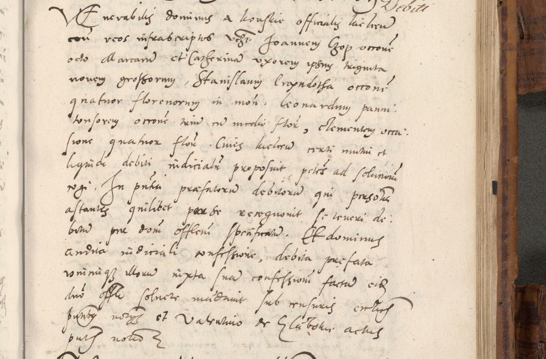 Zdjęcie nr 964 dla obiektu archiwalnego: Volumen unicum actorum episcopalium R. D. Andreae Zebrzydowski, episcopi Cracoviensis ducis Severiae ab a. D. 1551 usque ad annum 1560 mensem majum inclusive, quorum index ad finem praesentis voluminis adnotatus.