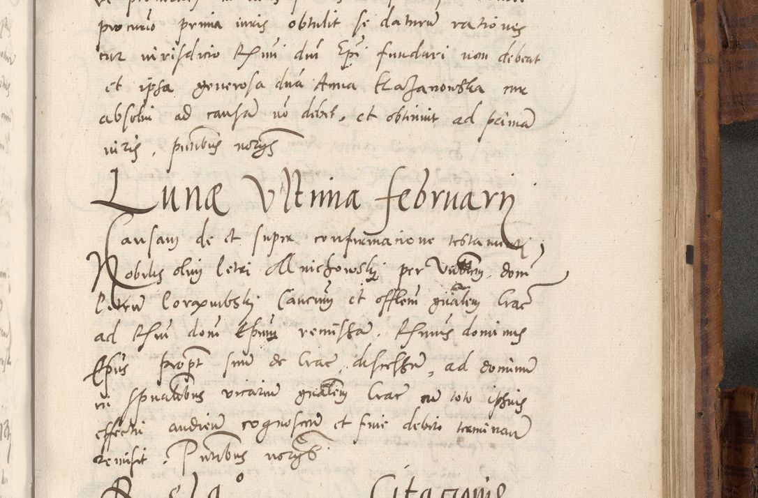 Zdjęcie nr 958 dla obiektu archiwalnego: Volumen unicum actorum episcopalium R. D. Andreae Zebrzydowski, episcopi Cracoviensis ducis Severiae ab a. D. 1551 usque ad annum 1560 mensem majum inclusive, quorum index ad finem praesentis voluminis adnotatus.