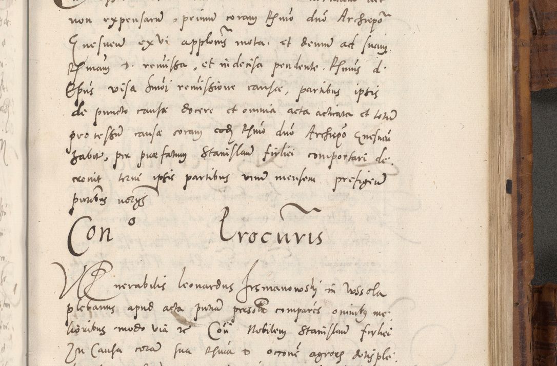 Zdjęcie nr 956 dla obiektu archiwalnego: Volumen unicum actorum episcopalium R. D. Andreae Zebrzydowski, episcopi Cracoviensis ducis Severiae ab a. D. 1551 usque ad annum 1560 mensem majum inclusive, quorum index ad finem praesentis voluminis adnotatus.