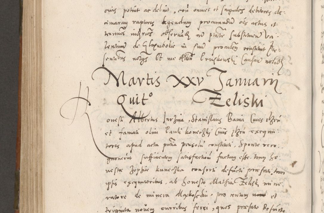 Zdjęcie nr 955 dla obiektu archiwalnego: Volumen unicum actorum episcopalium R. D. Andreae Zebrzydowski, episcopi Cracoviensis ducis Severiae ab a. D. 1551 usque ad annum 1560 mensem majum inclusive, quorum index ad finem praesentis voluminis adnotatus.