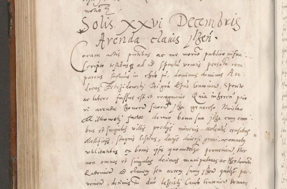 Zdjęcie nr 945 dla obiektu archiwalnego: Volumen unicum actorum episcopalium R. D. Andreae Zebrzydowski, episcopi Cracoviensis ducis Severiae ab a. D. 1551 usque ad annum 1560 mensem majum inclusive, quorum index ad finem praesentis voluminis adnotatus.
